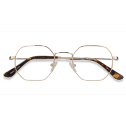 Unisex s geometric Golden Metal Prescription eyeglasses - Eyebuydirect s Soar