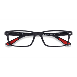 Unisex s rectangle Matte Black Acetate Prescription eyeglasses - Eyebuydirect s Ray-Ban RB5277