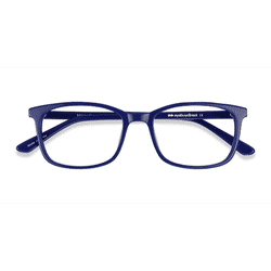 Unisex s rectangle Navy Acetate Prescription eyeglasses - Eyebuydirect s Equality