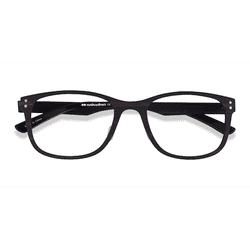 Unisex s rectangle Dark Wood Mixed Wood Prescription eyeglasses - Eyebuydirect s Earth