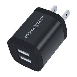 ChargeWorx Dual USB-A Wall Charger (Black) CHA-CX3050BK