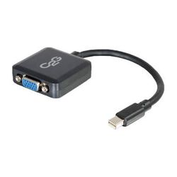 C2G Mini DisplayPort Male to VGA Female Active Adapter Cable (8", Black) 54315