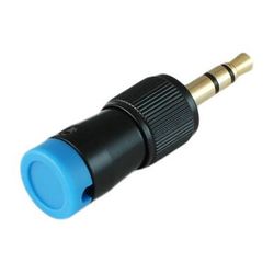 Cable Techniques CT-LPS-T35-B Low-Profile Right-Angle 3.5mm TRS Screw-Locking Connector (Blu CT-LPS-T35-B