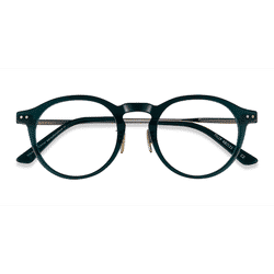 Unisex s round Green Gold Acetate,Metal Prescription eyeglasses - Eyebuydirect s Tilly