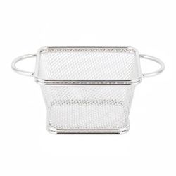 GET 4-81865 Rectangular Fry Basket - 4" x 3 1/4" x 2 1/4", Stainless Steel