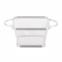 GET 4-81865 Rectangular Fry Basket - 4" x 3 1/4" x 2 1/4", Stainless Steel, Case of 24