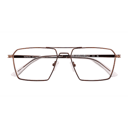 Male s aviator Shiny Copper Titanium Prescription eyeglasses - Eyebuydirect s Boreas