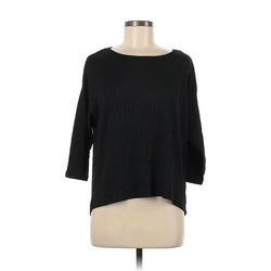 Shein Pullover Sweater: Black Tops - Women's Size 4