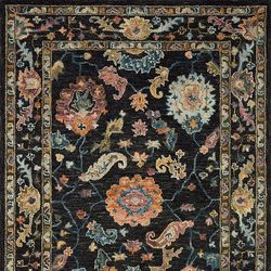 Guilia Wool Area Rug - Teal, 7'9" x 9'9" - Frontgate