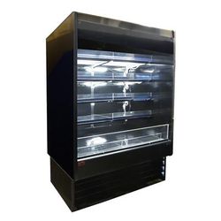 Howard-McCray SC-OD35E-4-SW-B 51" Vertical Open Air Cooler w/ 4 Levels, 115v, Black
