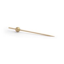 Front of the House AST014GOB82 4 1/2" Bamboo Ball Pick, Gold