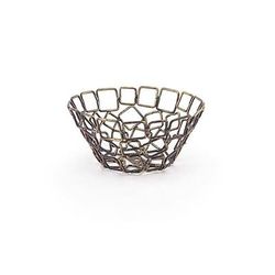 Front of the House BBK012GOI23 5 1/2" Round Wireware Basket - Iron, Copper, Brown