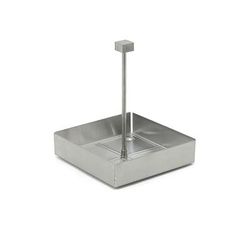 Front of the House TCS012BSS21 Square Condiment Caddy - Stainless Steel