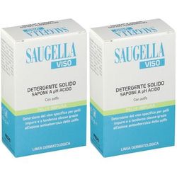 SAUGELLA Detergente Solido allo Zolfo Set da 2 2x100 g Sapone
