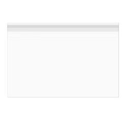 Resealable Adhesive Flap Clear Plastic Bag For Art and Photography Bag Size: 20 7/16" x 16 1/8" 100 Bags Crystal Clear Bags