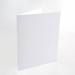 5.5 Bar Premium Plain Cards, White 5 1/2" x 4 1/4" 50 pack