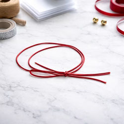 Metallic Red Stretch Loops 16" 50 pack