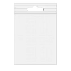 Crystal Clear Zip Bags, 2 mil Euro Hang Hole 6" x 9" 100 pack
