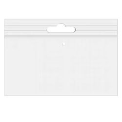 Crystal Clear Zip Bags, 2 mil Euro Hang Hole and Vent Hole 6" x 4" 100 pack