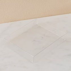 Clear Box Lid - A2 Stationery Box - 12mil 4 9/16 x 5/8 x 6 1/16 25 Pieces