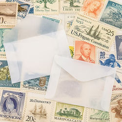 Glassine Envelopes Open Side Side/Bottom Seam 3 5/8" x 2 5/16" 100 Pieces