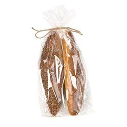 Eco Friendly Compostable Corn Based Cellulose Clear Gusset Bags For Food & Retail Packaging Bag Size: 6" x 3 1/4" x 13 1/2" 100 Bags