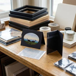 A7 Size Greeting Card Crystal Clear Protective Card Slip Covers - Pre-Creased with Adhesive| A7 Bag Size: A7 5" x 7 1/16" 100 Bags