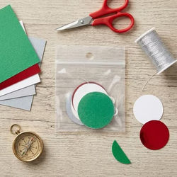 Crystal Clear Zip Bags + Round Hang Hole 2" x 2" 100 pack