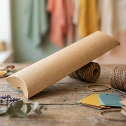 Kraft Pillow Boxes 2" x 3/4" x 7" 25 pack
