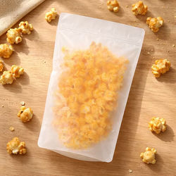 Large Frosted Food Safe Resealable Pouch Bags Heat Sealable Holds 8 oz. - 12 oz. Size: 6 3/4" x 3 1/2" x 11 1/4" 100 Bags Pouches