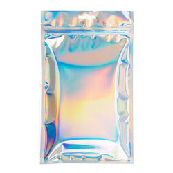 6" x 9" Holographic Hanging Zipper Barrier Bags (25 Pieces) [HZBB69H]