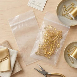 Crystal Clear Polyethylene Zipper Bags 2" x 3" 100 pack