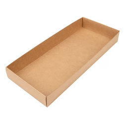 Kraft Paper Box Bottoms 25 Pack 5" x 1 1/2" x 12"