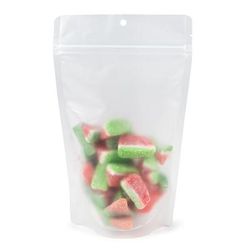 Frosted Recyclable Stand Up Pouch w/ RETAIN? 5 1/8" x 3 1/8" x 8 1/8" 100 Pack