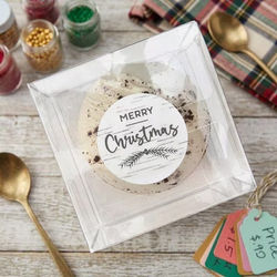 Round Printed Labels Merry Christmas 1 1/2" 1 pack LS1HMC