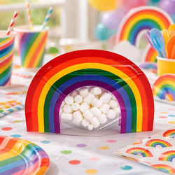 Rainbow Shaped Pouch 8" x 3" x 5" 100 pack SP3RZ