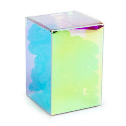Iridescent Pop & Lock Boxes 2" x 2" x 3" 25 pack