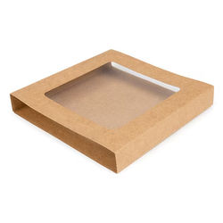 Kraft Slip Cover for Round Cookie Tackle Boxes 5" x 3/4" x 5" 25 pack