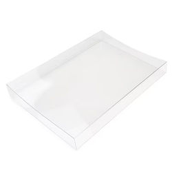 Clear Slip Cover for Round Cookie Tackle Boxes 5" x 3/4" x 7 3/8" 25 pack