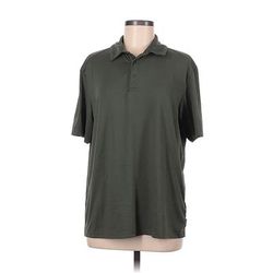 Gerry Short Sleeve Polo Shirt: Green Tops - Women's Size Medium