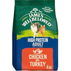 4kg High Protein James Wellbeloved Adult Dry Cat Food | Chicken & Turkey