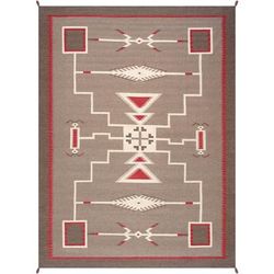 Pasargad Home Tuscany Collection Reversible Wool Mocha Area Rug-10' 2'' X 13' 5'' - Pasargad Home PNT-310 10x14