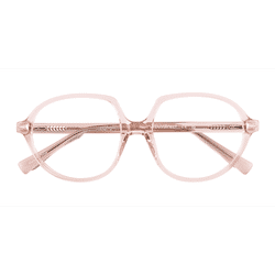 Female s round Crystal Champagne Acetate Prescription eyeglasses - Eyebuydirect s Foster