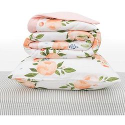 Little Unicorn Cotton Muslin Toddler Bedding 3 Piece Set - Watercolor Roses Grande