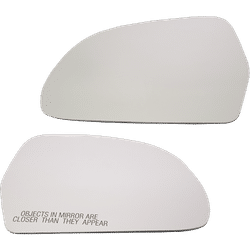 2009 Audi S6 Driver and Passenger Side Mirror Glasses, Heated, without Blind Spot Feature, with Backing Plate, without Auto-dimming Feature, For Models Without Premium Plus Package