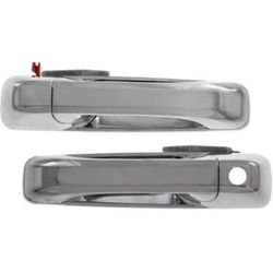 2014 Ram 1500 Front and Rear, Driver and Passenger Side Exterior Door Handles, Chrome