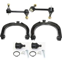 2005 Buick Rainier 6-Piece Kit Front, Driver and Passenger Side, Upper Control Arm, includes Ball Joints and Sway Bar Links