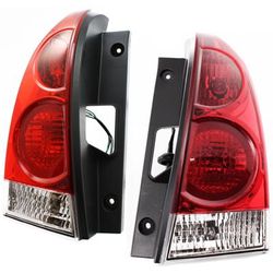 2006 Nissan Quest Driver and Passenger Sides Tail Lights, with Bulbs, Halogen