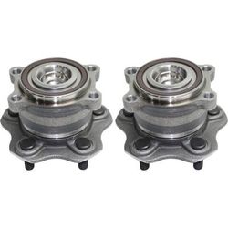 2017 Nissan Quest Rear, Driver and Passenger Side Wheel Hubs, With Bearing