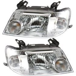 2006 Mercury Mariner Driver and Passenger Side Headlights, with Bulbs, Halogen